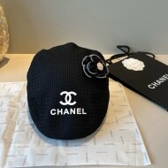 샤넬 CHANEL 입체 꽃클래식 로고 여성 베레모