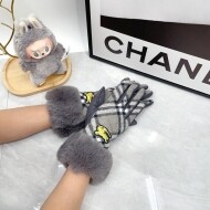 버버리 BURBERRY 뽀글이 클래식체크웜여성장갑