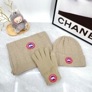 캐나다구스 Canada Goose 아웃도어비니+니트머플러+장갑 세트