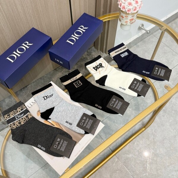 위핑,디올 DIOR 사계절 디자인 스판 순면 남여 발목양말