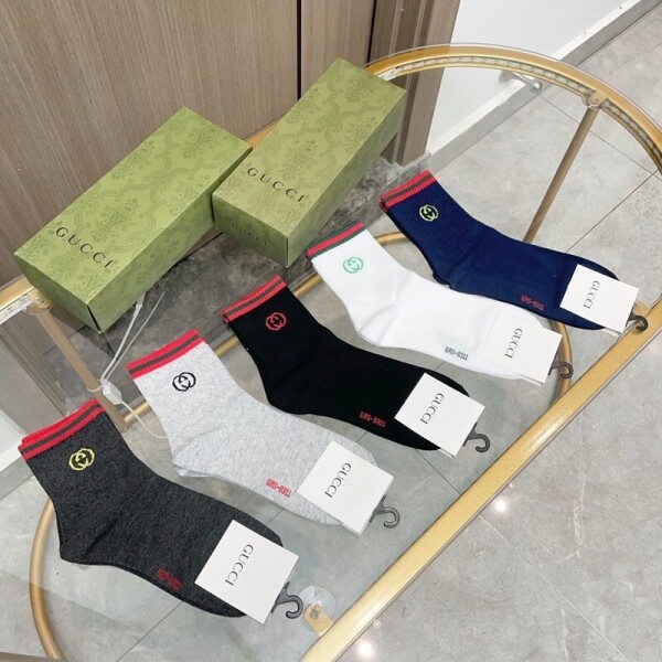 위핑,구찌 GUCCI 사계절 디자인 스판 순면 남여 발목양말