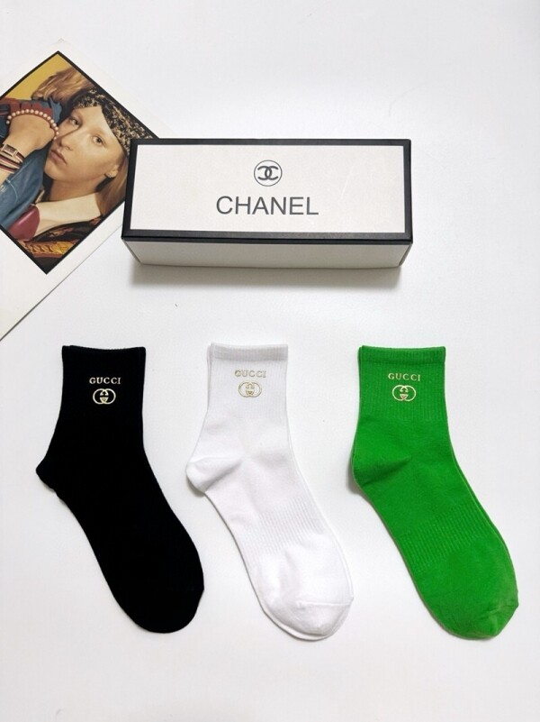 위핑,구찌 GUCCI 사계절 디자인 스판 순면 남여 발목양말