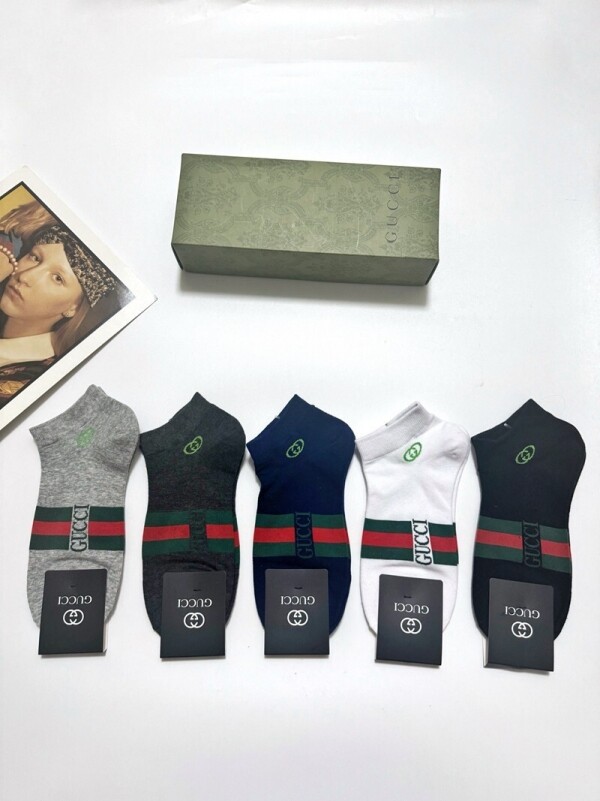 위핑,구찌 GUCCI 사계절 디자인 스판 순면 남여 발목양말