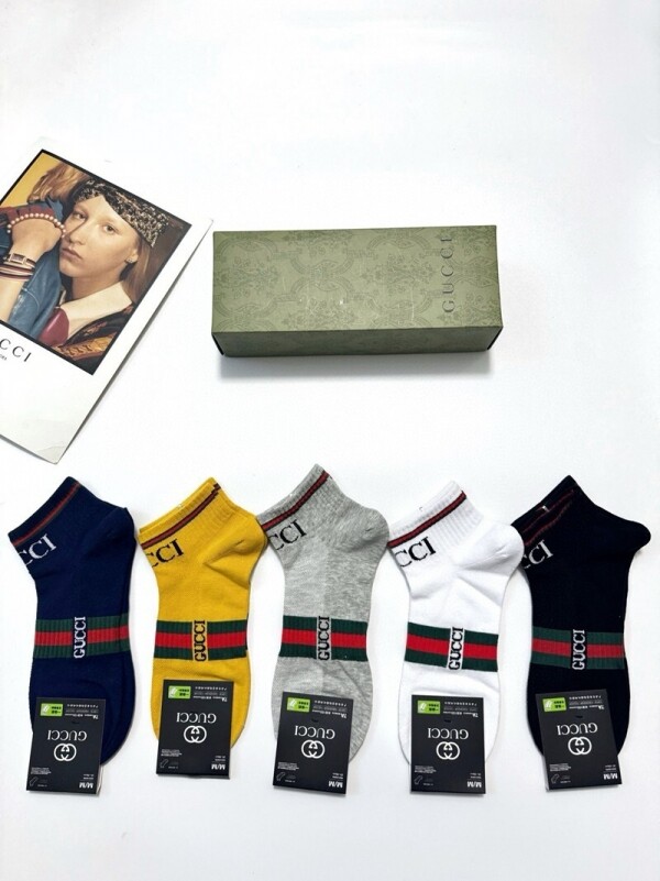 위핑,구찌 GUCCI 사계절 디자인 스판 순면 남여 발목양말