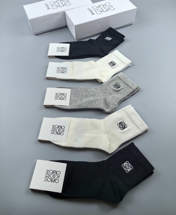 위핑,로에베 LOEWE 클래식 로고 컴포트 스판 중/장목양말