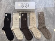 로에베 LOEWE 클래식 로고 컴포트 스판 중/장목양말