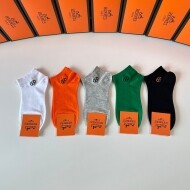 에르메스 Hermès 신상 순면 소프트 커플 발목양말