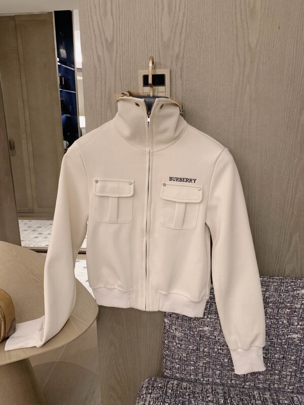 위핑,버버리 BURBERRY 포켓 체크 여성 후드 코트 S/M/L