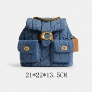 코치 태비 필로우 퀼팅 백팩 CZ747