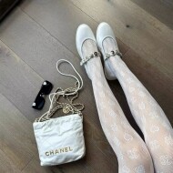 샤넬 CHANEL 클래식 로고 시스루 섹시 점프슈트 스타킹