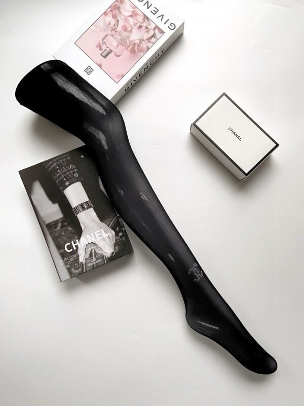 위핑,샤넬 CHANEL 모던 클래식 로고 시스루 스판 섹시 팬티스타킹