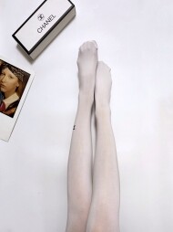 샤넬 CHANEL 모던 클래식 로고 시스루 스판 섹시 팬티스타킹