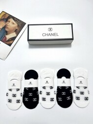 샤넬 CHANEL 시그니처 미끄럼 방지 스텔스 패션 덧신