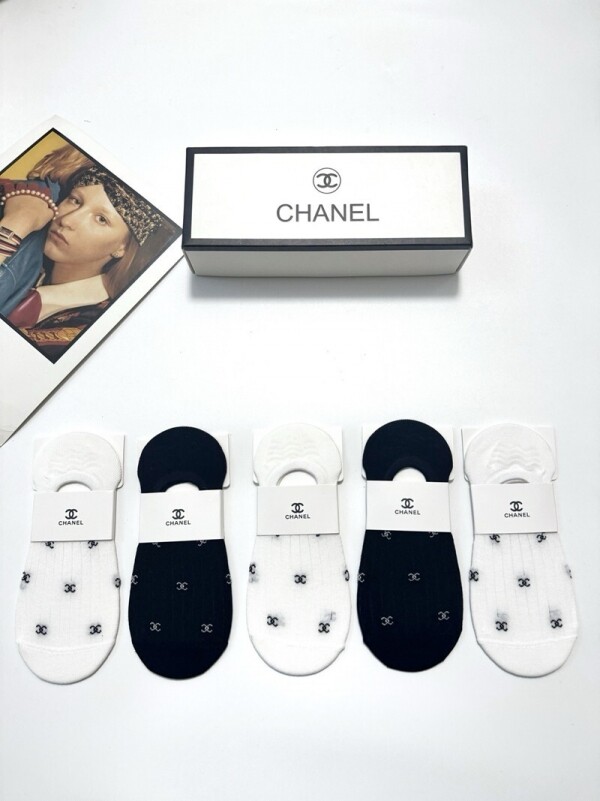 위핑,샤넬 CHANEL 시그니처 미끄럼 방지 스텔스 패션 덧신