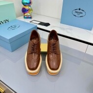프라다 PRADA 모던 스트릿 키높이 구두 송편화