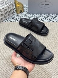 프라다 PRADA 캐주얼 아웃도어 심플 남성 슬리퍼