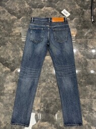 로에베 LOEWE 로고 트렌드 빈티지 캐주얼 일자 청바지