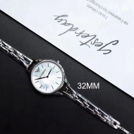 Emporio Armani 엠포리오 아르마니 여성 자개 다이얼 스틸 스트랩 여성용 시계 - AR11054
