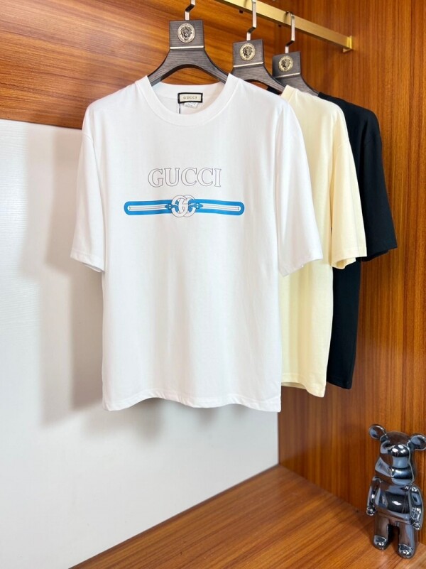 위핑,구찌 GUCCI 모던 클래식 프린트 캐주얼 반팔 티셔츠 남녀 공용