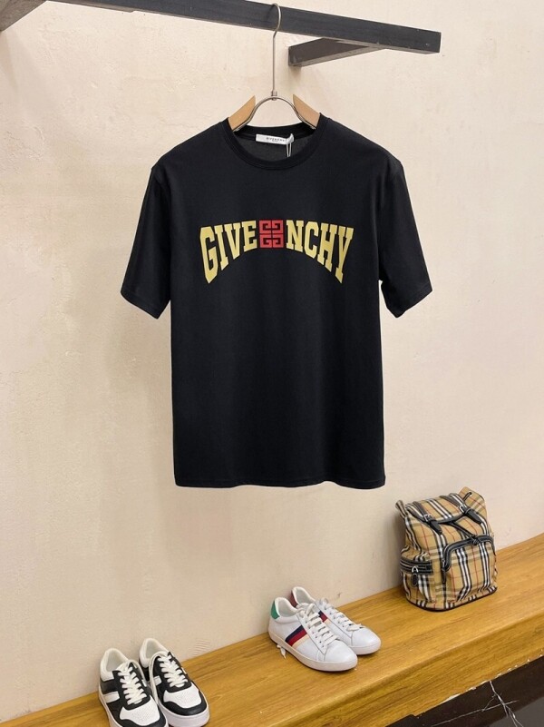 위핑,지방시 Givenchy 모던 클래식 프린트 캐주얼 반팔 티셔츠 남녀 공용