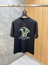 베르사체 Versace 모던 클래식 프린트 캐주얼 반팔 티셔츠 남녀 공용