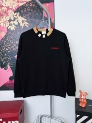 버버리 BURBERRY 넥 테이프 클래식 캐주얼 라운드 맨투맨 긴팔