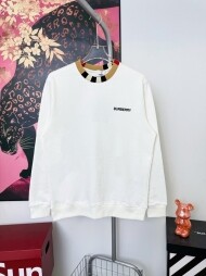 버버리 BURBERRY 넥 테이프 클래식 캐주얼 라운드 맨투맨 긴팔