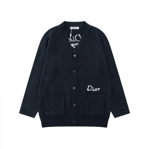 위핑,디올 DIOR 로고 클래식 디자인 모던 캐주얼 니트 스웨터 카디건