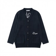 디올 DIOR 로고 클래식 디자인 모던 캐주얼 니트 스웨터 카디건
