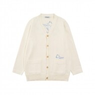 디올 DIOR 로고 클래식 디자인 모던 캐주얼 니트 스웨터 카디건