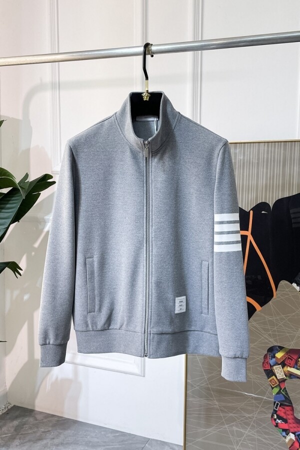 위핑,톰브라운 Thom Browne 클래식 캐주얼 심플 남녀 차이나 재킷 코트