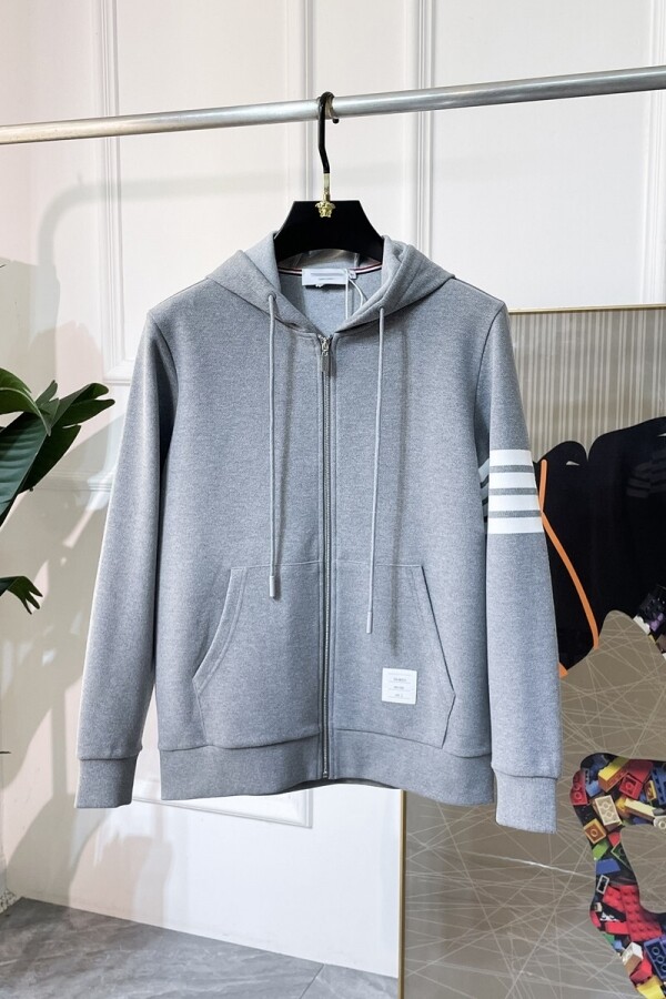 위핑,톰브라운 Thom Browne 캐주얼 심플 남녀 후드 집업 코트