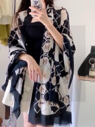 샤넬 CHANEL 모던 클래식 캐주얼 빈티지 목도리