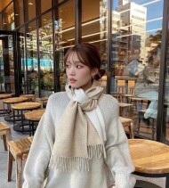 샤넬 CHANEL 모던 클래식 캐주얼 디자인 목도리 140*140