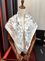 샤넬 CHANEL 모던 클래식 디자인 캐주얼 스카프