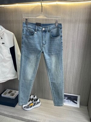에르메스 Hermès 심플 캐주얼 스판 남자 청바지