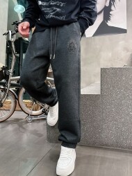 크롬하츠 Chrome Hearts 말발굽 클래식 로고 편안 트렌드 남성 캐주얼 바지