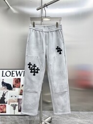 크롬하츠 Chrome Hearts 십자가클래식로고 슬랙스 남성 캐주얼 바지