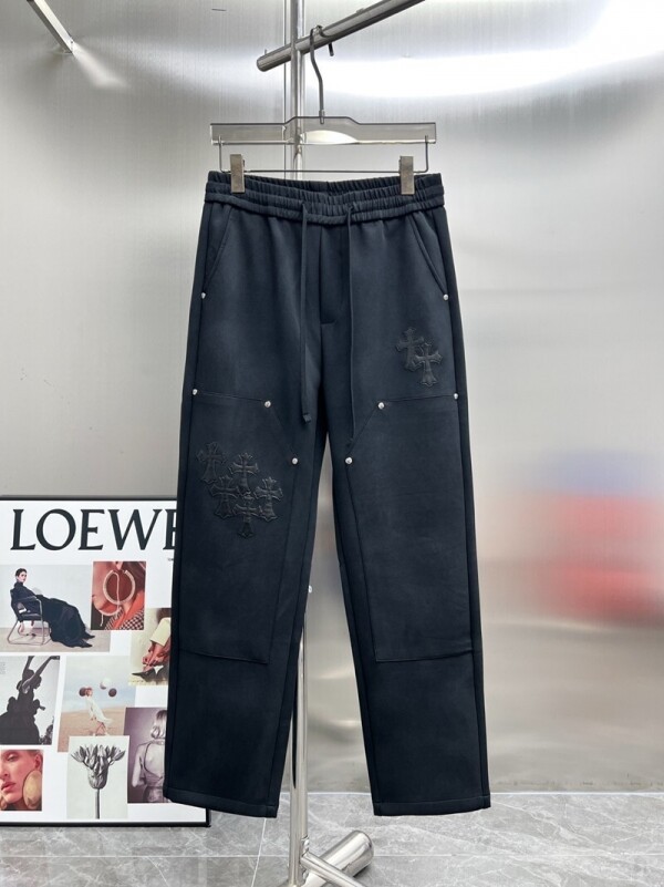 위핑,크롬하츠 Chrome Hearts 십자가클래식로고 슬랙스 남성 캐주얼 바지