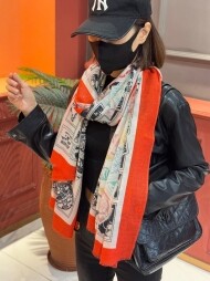 에르메스 Hermès 클래식 모던 빈티지 패턴 캐주얼 스카프