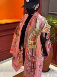 에르메스 Hermès 클래식 모던 빈티지 패턴 캐주얼 스카프