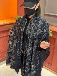 샤넬 CHANEL 클래식 모던 패턴 캐주얼 스카프