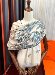 에르메스 Hermès 클래식 모던 패턴 캐주얼 스카프