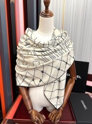 샤넬 CHANEL 클래식 모던 패턴 캐주얼 스카프