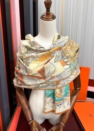 에르메스 Hermès 클래식 모던 패턴 빈티지 캐주얼 스카프