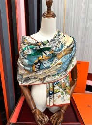 에르메스 Hermès 클래식 모던 패턴 빈티지 캐주얼 스카프