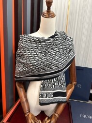 디올 DIOR 로고 모던 클래식 빈티지 캐주얼 스카프