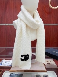 샤넬 CHANEL 로고 모던 클래식 캐주얼 니트 머플러