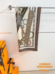 에르메스 Hermès 모던 클래식 패턴 빈티지 캐주얼 스카프 140*140cm
