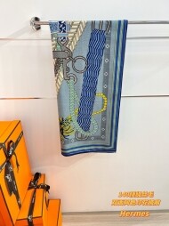 에르메스 Hermès 모던 클래식 패턴 빈티지 캐주얼 스카프 140*140cm